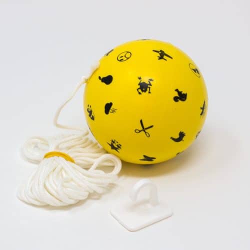 Marsden Ball, gul med figurer 10 stk