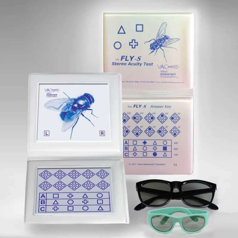 The Fly-S stereopsis test med standard former